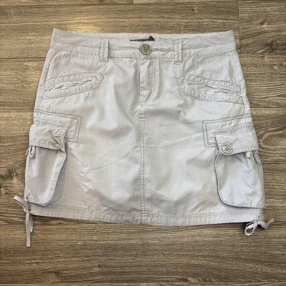Prana Skirt Size 4 Gray Ellia Cargo Straight Mini Athletic Grunge Y2K Outdoor - Picture 1 of 10
